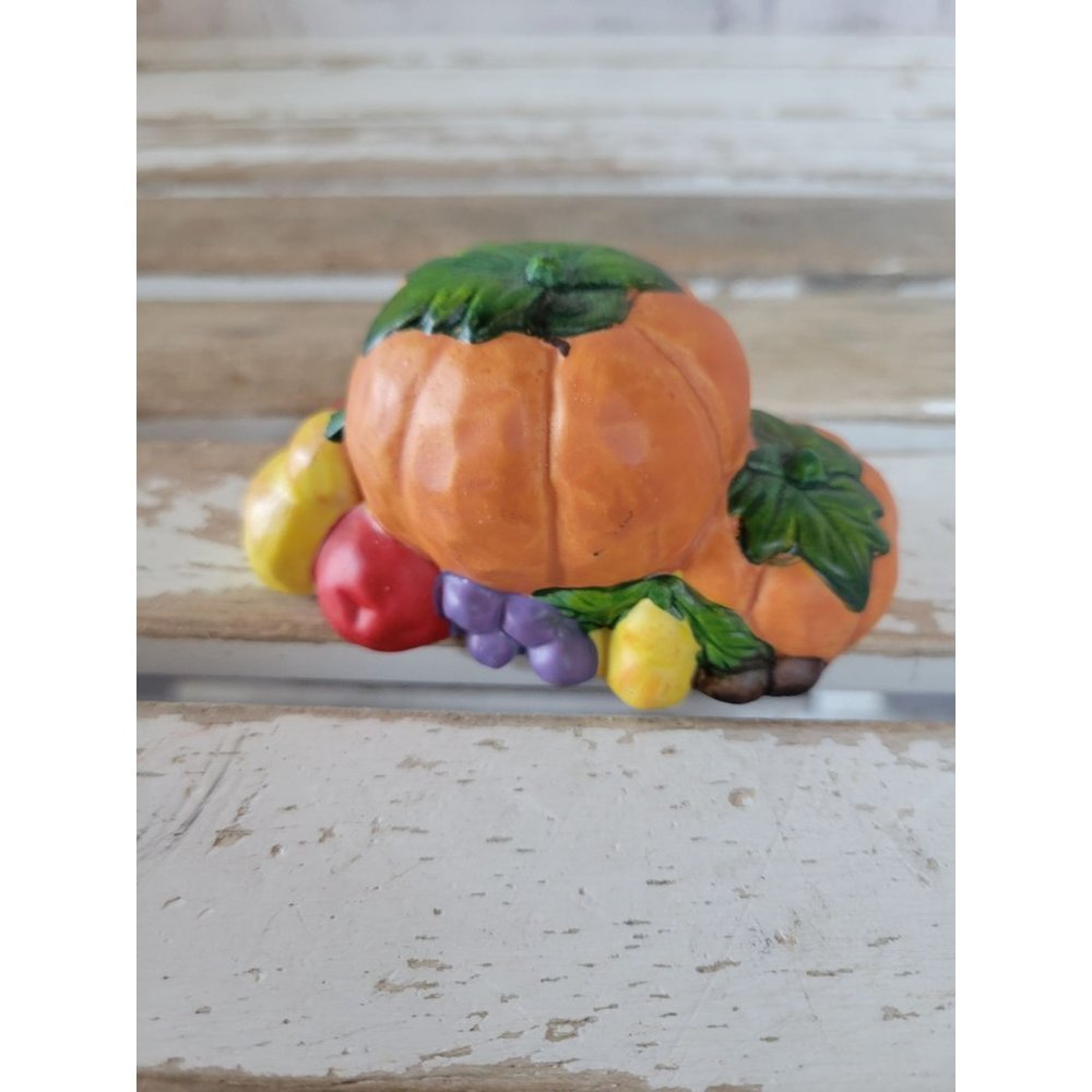 Ceramic pumpkin vegetable fruits harvest fall mini village home decor